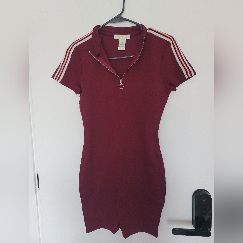Joe & Elle Maroon Red Tshirt Dress